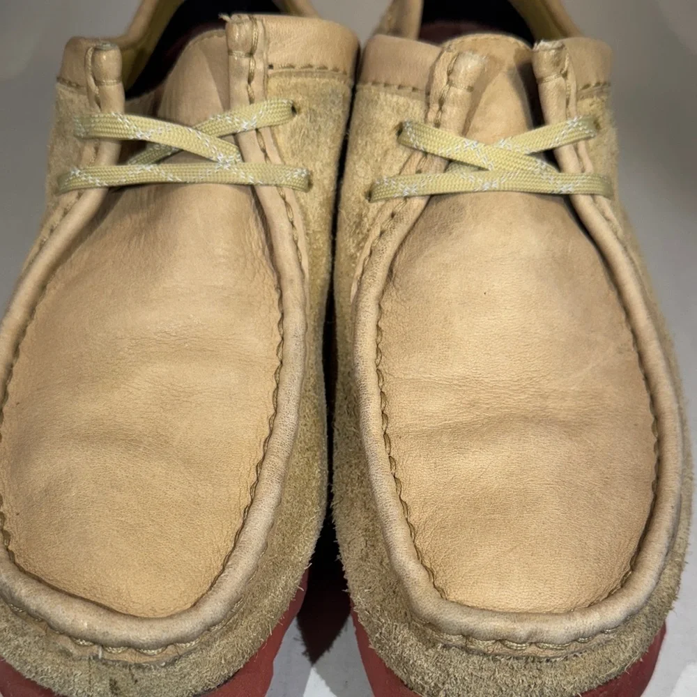 Clarks Mens Wallabies Maple Leather Suede Waterproof Hip Shoes Lumberjack, sz 8